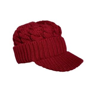 Knitted Wool Beanie Hat w/ Fleece Lining